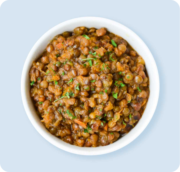 STEWED LENTILS