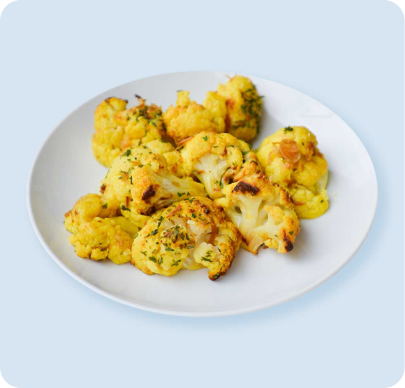 turmeric roasted cauliflower